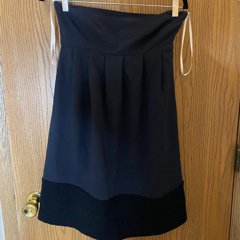 Vera Wang strapless bandeau dress